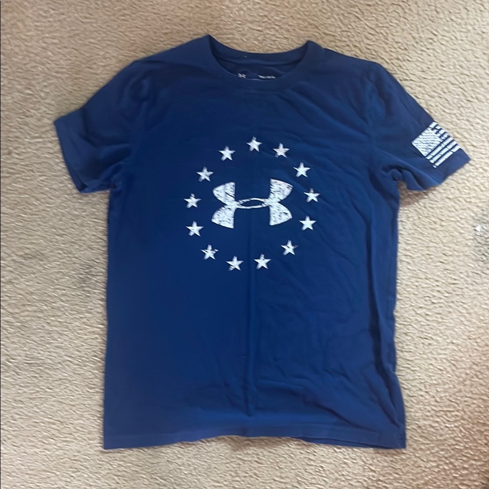 Youth Under Armour Blue America Tee